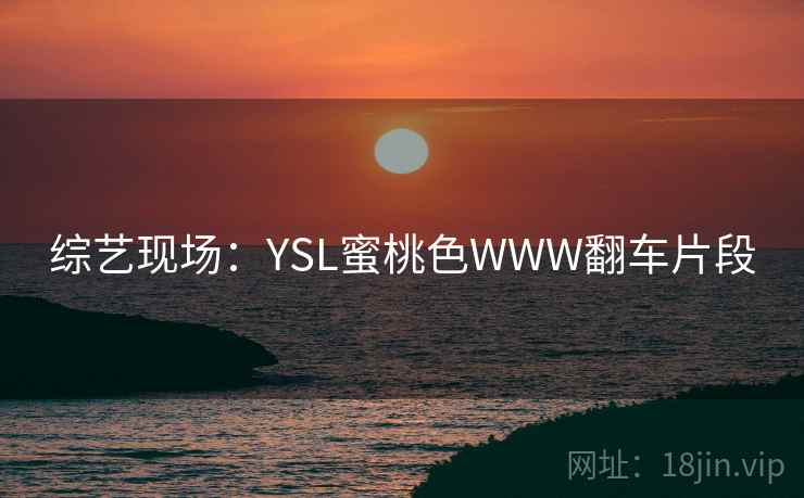 综艺现场：YSL蜜桃色WWW翻车片段